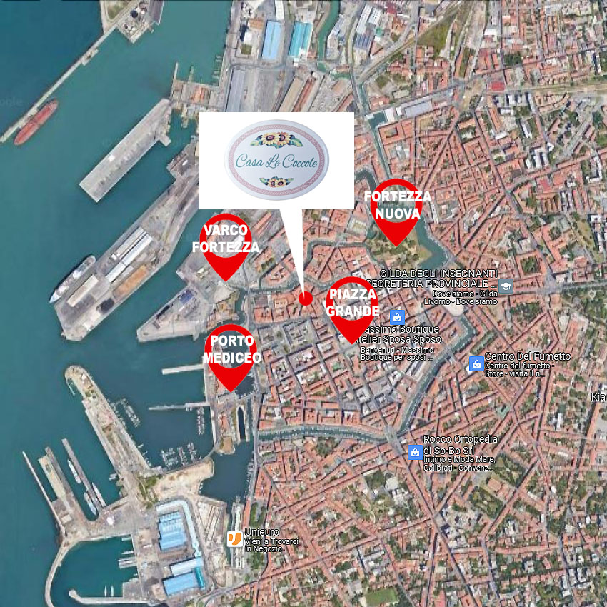 Dove si trova Casa le Coccole a Livorno