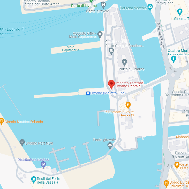 Traghetti Toremar a Livorno